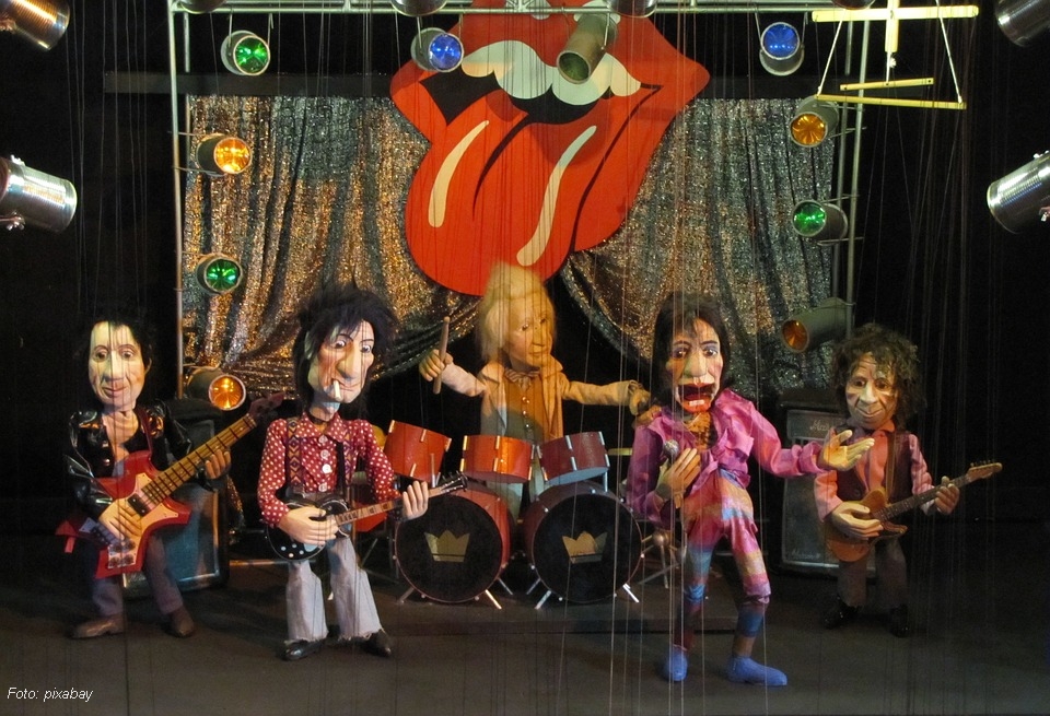Rolling Stones als Puppentheater